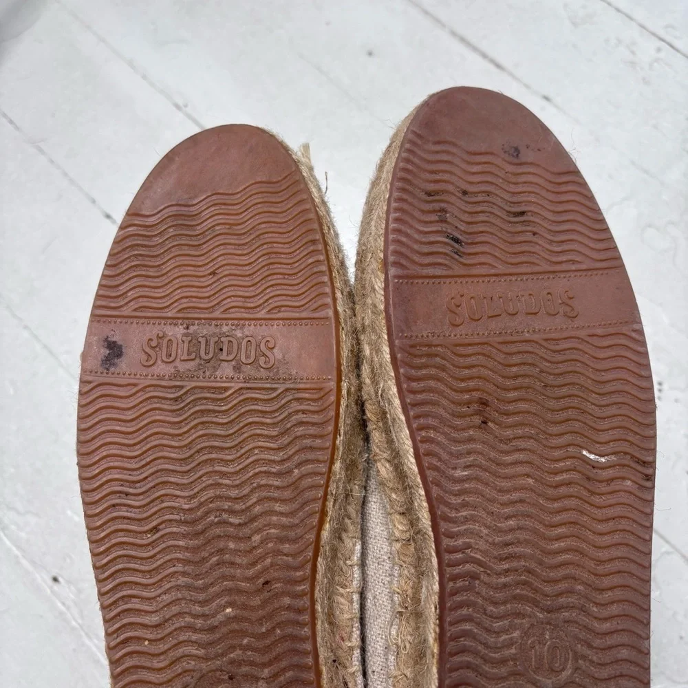 Soludos French Bulldog Espadrilles Size 10 EUC - Picture 7 of 10
